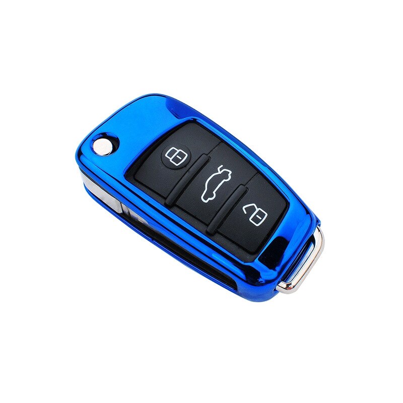 TPU Car Key Case Auto Key Protection Cover For Audi C6 A7 A8 R8 A1 A3 A4 A5 Q7 Car Holder Shell Colorful Car-Styling Accessories - DreamWeaversStore