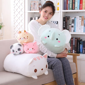 9 Styles Animal Sweet Dinosaur Pig Cat Bear Plush Toy Soft Cartoon Panda Hamster Elephant Deer Stuffed Doll Baby Pillow Gift - DreamWeaversStore