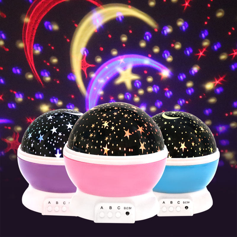 Novelty Luminous Toys Romantic Starry Sky LED Night Light Projector Battery USB Night Light Creative Birthday Toys For Children - DreamWeaversStore