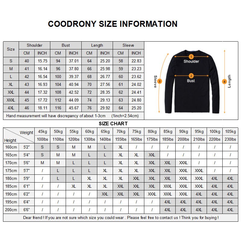 COODRONY T Shirt Men 2019 Autumn Casual All-match Long Sleeve O-Neck T-Shirt Men Brand Clothing Soft Cotton Tee Shirts Tops 8617 - DreamWeaversStore
