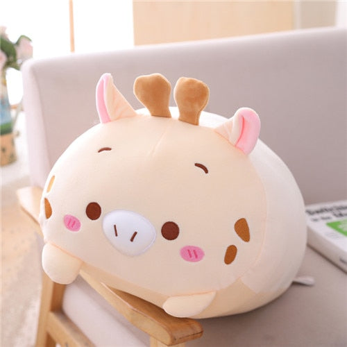 9 Styles Animal Sweet Dinosaur Pig Cat Bear Plush Toy Soft Cartoon Panda Hamster Elephant Deer Stuffed Doll Baby Pillow Gift - DreamWeaversStore