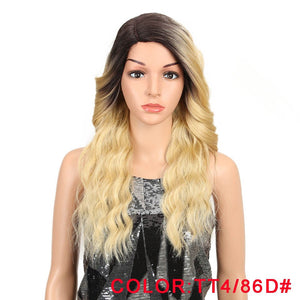 MAGIC Long Wavy Synthetic Hair Wig 22"Inch Side Part Wigs For Black Women New Colors Red Mixed Cosplay Wig Synthetic Wig - DreamWeaversStore