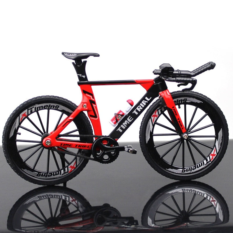 KaKBeir 1:10 Alloy Bicycle Model Diecast Metal Finger Mountain bike Racing Toy Bend Road Simulation Collection Toys for children - DreamWeaversStore