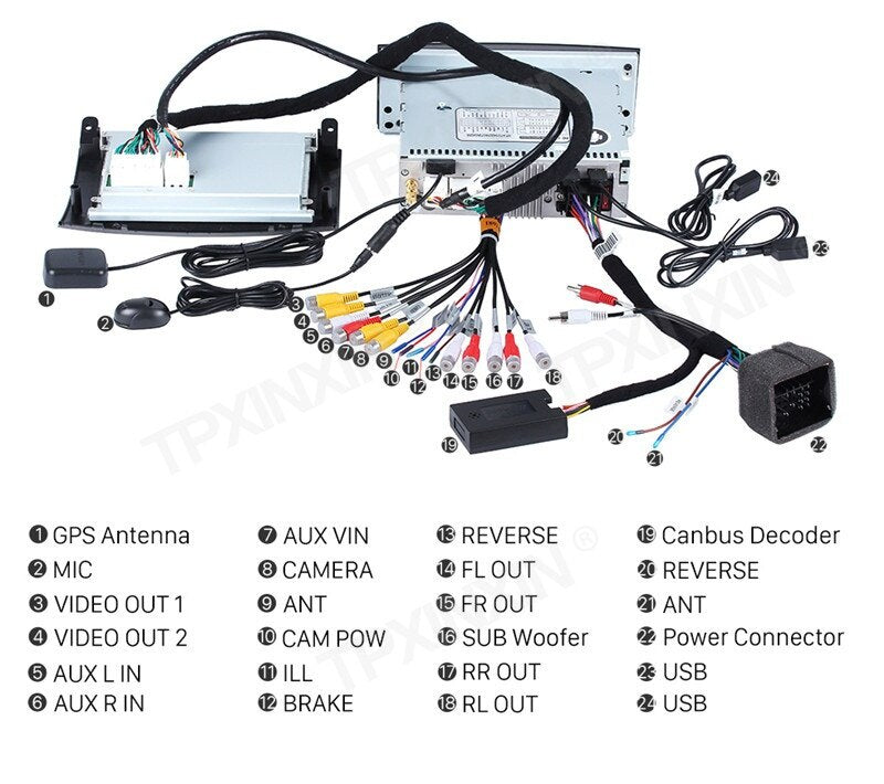 64G For Peugeot 407 2004-2010 Android Radio Car Multimedia Player GPS Navigation Audio Stereo Screen DVD Head Unit Tape Recorder - DreamWeaversStore