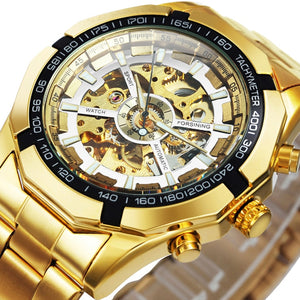 Winner Watch Men Skeleton Automatic Mechanical Watch Gold Skeleton Vintage Man Watch Mens Watches Top Brand Luxury часы мужские - DreamWeaversStore