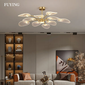 Modern Luxury Chandelier LED three colors dimming Living Room Dining Room Hotel Bedroom Home Indoor Lighting - DreamWeaversStore