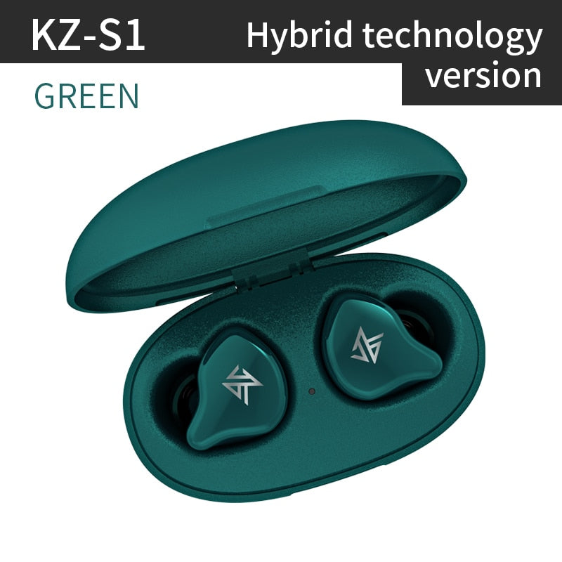 KZ S1 S1D TWS True Wireless Bluetooth 5.0 Earphones Dynamic/Hybrid Earbuds Touch Control Noise Cancelling Sport Headset - DreamWeaversStore