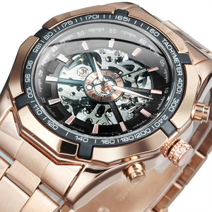 Winner Watch Men Skeleton Automatic Mechanical Watch Gold Skeleton Vintage Man Watch Mens Watches Top Brand Luxury часы мужские - DreamWeaversStore