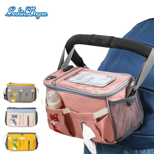 SeckinDogan Baby Stroller Bag Large Capacity Diaper Bags Outdoor Travel Hanging Carriage Mommy Bag Infant Care Organizer - DreamWeaversStore