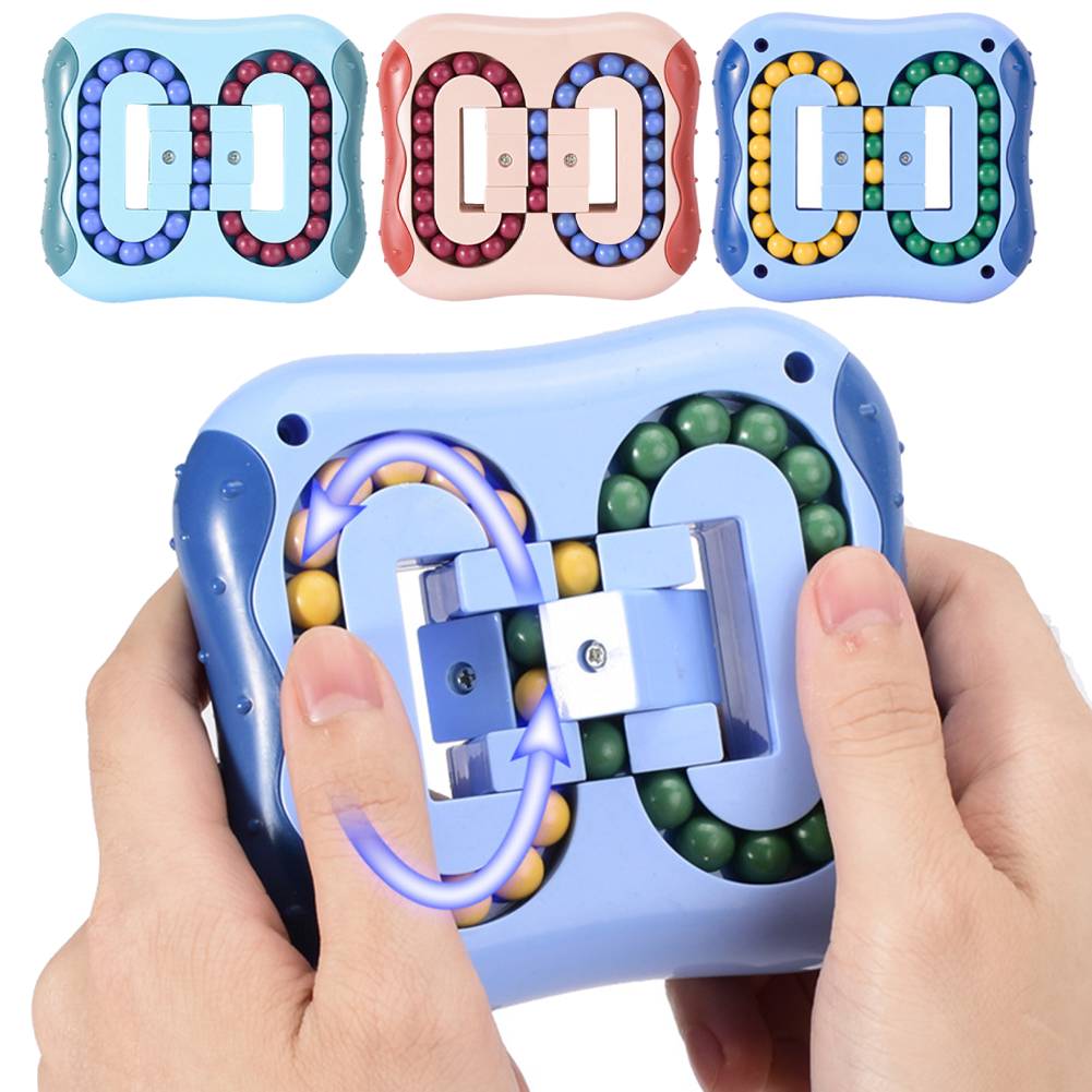 Rotating Bean Intelligence Fingertip Cube Children's Finger Gyro Antistress Cube Educational Disk Toy - DreamWeaversStore