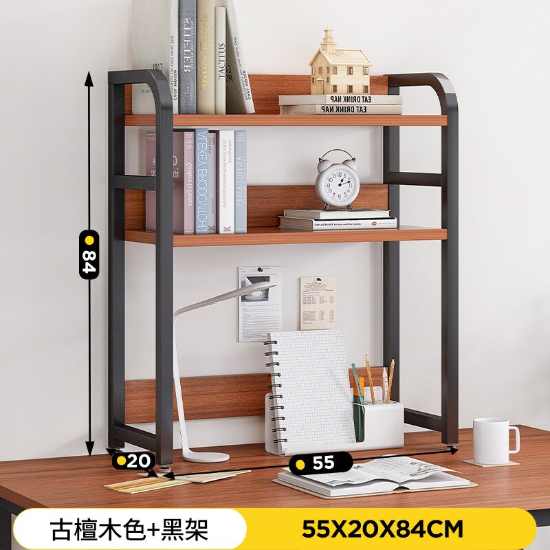 Desk storage shelf small bookshelf computer desktop storage shelf dormitory desk arrangement shelf multi-layer desk - DreamWeaversStore