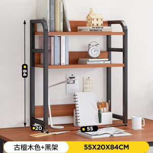 Desk storage shelf small bookshelf computer desktop storage shelf dormitory desk arrangement shelf multi-layer desk - DreamWeaversStore