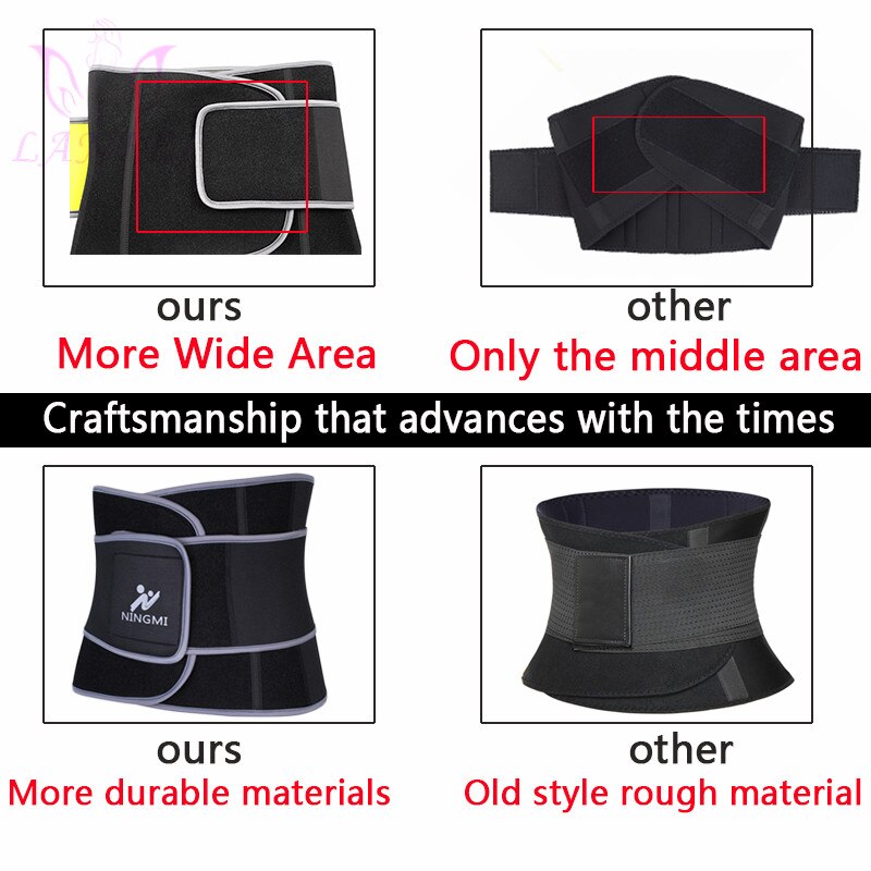 LANFEI Compression Strap Waist Trainers Belt for Women Slimming Sauna Weight Loss Neoprene Body Shaper Corset Hot Sweat Fat Burn - DreamWeaversStore