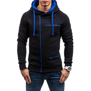 Covrlge Fashion Brand Men&#39;s Hoodies 2019 Spring Autumn Male Casual Hoodies Sweatshirts Men&#39;s Zipper Solid Color Hoodies MWW204 - DreamWeaversStore