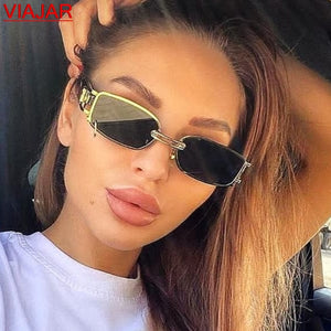 2021 Popular Punk Sun Glasses Fashion Small Rectangle Women Sunglasses Brand Designer Vintage Men Sun Glasses Shades UV400 - DreamWeaversStore