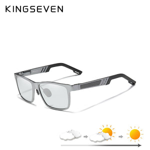 KINGSEVEN Photochromic Sunglasses Men Women Polarized Chameleon Glasses Driving Goggles Anti-glare Sun Glasses zonnebril heren - DreamWeaversStore