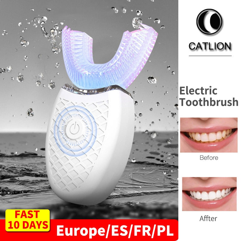 Sonic Electric Toothbrush Kids U Shaped Ultrasonic Tooth Brush 360clean X Pro Teeth Whitening For Children Adult Ipx8 Waterproof - DreamWeaversStore
