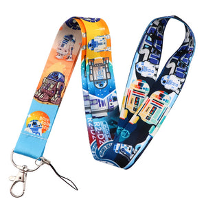 LT117 Star wars Yoda Baby Alien Lanyard Credit ID Badge Holder Key Rings Bag Student woman Travel Bank Card Cover Keychain Gifts - DreamWeaversStore