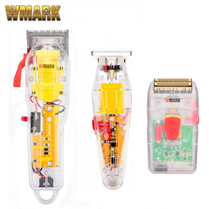 2021 WMARK New Model NG-108 Rechargeable Hair Cutting Machine Hair Clippers Trimmer Transparent Cover White Or Red Base 7300rpm - DreamWeaversStore