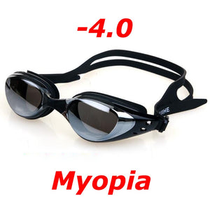 Professional Plating Myopia Swim Goggles Waterproof Anti Fog UV Shield Eyewear Swimming Pool Water Sports Glasses for Men Women - DreamWeaversStore