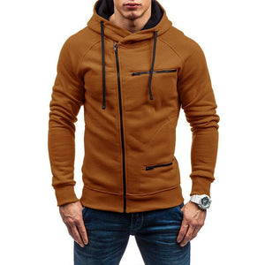 Covrlge Fashion Brand Men&#39;s Hoodies 2019 Spring Autumn Male Casual Hoodies Sweatshirts Men&#39;s Zipper Solid Color Hoodies MWW204 - DreamWeaversStore