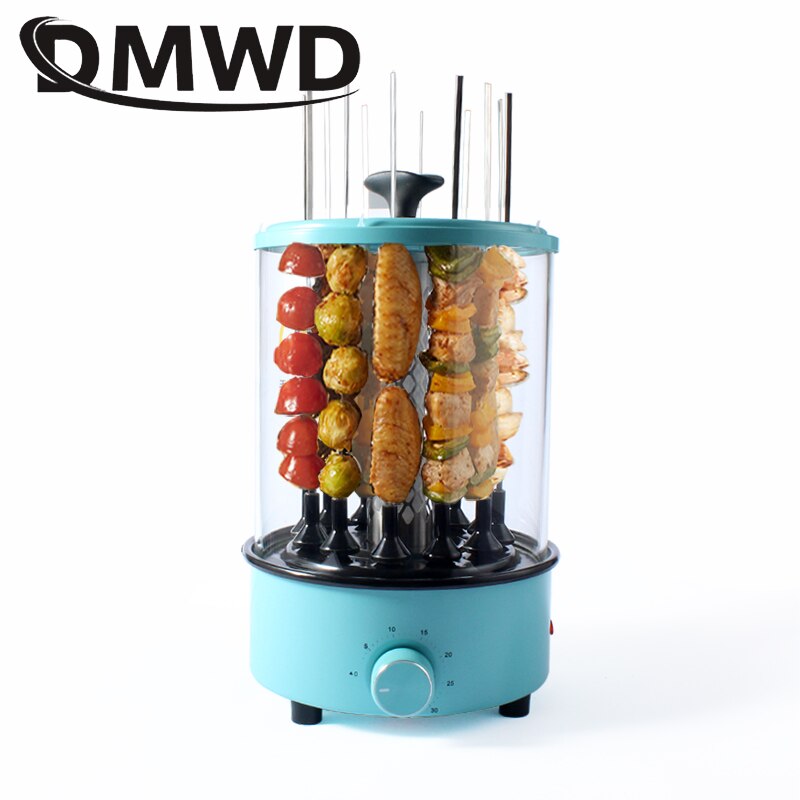 Electric Oven Automatic Rotary Skewer Smokeless Barbecue Grill Cup BBQ Kebab Machine Rotisserie Roast Domestic Heating Stove EU - DreamWeaversStore