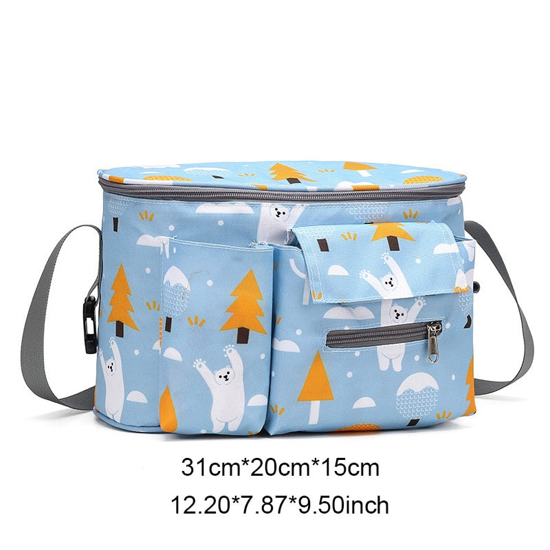 SeckinDogan Baby Stroller Bag Large Capacity Diaper Bags Outdoor Travel Hanging Carriage Mommy Bag Infant Care Organizer - DreamWeaversStore