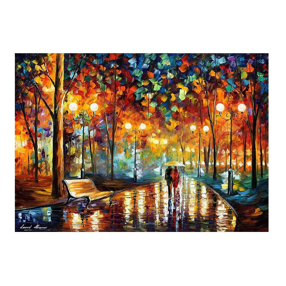 5D DIY diamond painting sunset/love landscape full diamond round embroidery castle mosaic animal diamond embroidery home decorat - DreamWeaversStore