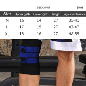 1 Piece Silicone Full Knee Brace Strap Patella Medial Support Strong Meniscus Compression Protection Sport Pads Running Basket - DreamWeaversStore