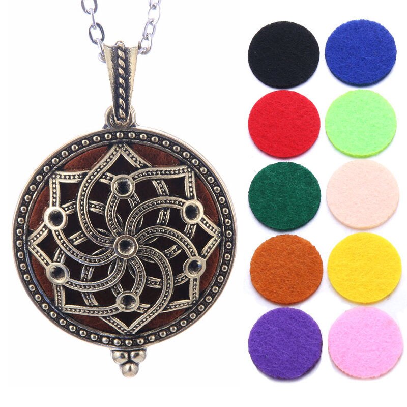 Aromatherapy Jewelry Locket Necklace Tree of Life Necklace Essential Oil Diffuser Perfume Aroma Diffuser Necklace Christmas Gift - DreamWeaversStore