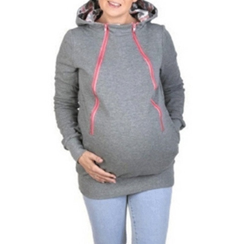 Winter Maternity Clothes Fashion Daddy Baby Carrier Jacket Kangaroo Warm Maternity Hoodies Men Outerwear Coat For Pregnant Woman - DreamWeaversStore