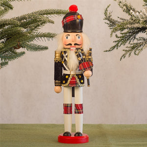 European-style cloth-covered nutcracker soldier puppet Christmas 30CM Christmas wine cabinet set-up decorations abc223 - DreamWeaversStore