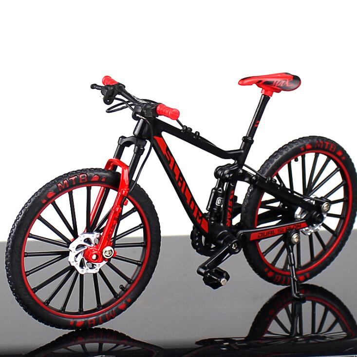 KaKBeir 1:10 Alloy Bicycle Model Diecast Metal Finger Mountain bike Racing Toy Bend Road Simulation Collection Toys for children - DreamWeaversStore