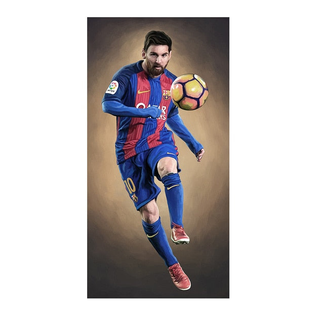 Football Stars Ronaldo Posters Print Canvas Painting Wall Art for Living Room Home Decor(No Frame) - DreamWeaversStore