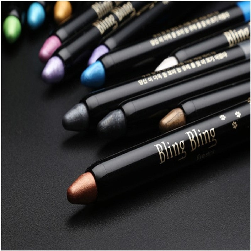 New Fashion Eye Shadow Pen Beauty Highlighter Eyeshadow Pencil 116 mm Sweatproof Eye Pencil Beauty Makeup Cosmetics Tools - DreamWeaversStore