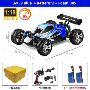 WLtoys 144001 RC Car 1:14 A959B Racing RC High Speed Car 60km/h 4WD A959 Off-Road Drift Electric Remote Control Toy for Children - DreamWeaversStore