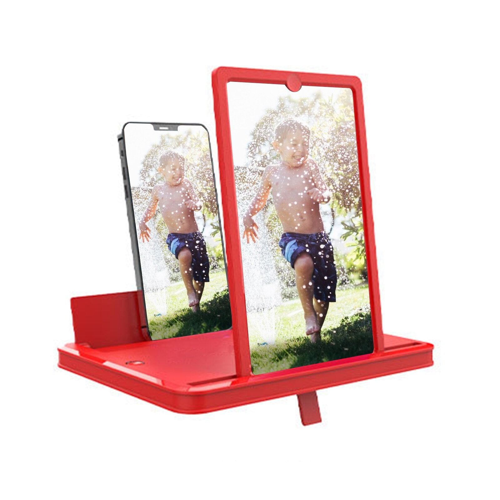 Pull-out Desktop Phone Holder With 10inch Horizontal And Vertical Screen Amplifier Creativity Cell Phone Stand - DreamWeaversStore