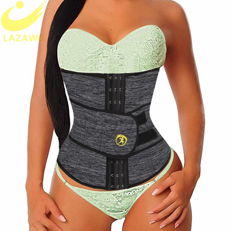 LAZAWG Women Waist Trainer Neoprene Belt Weight Loss Cincher Body Shaper Tummy Control Strap Slimming Sweat Fat Burning Girdle - DreamWeaversStore