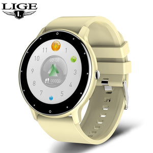 LIGE 2021 New Smart Watch Men Full Touch Screen Sport Fitness Watch IP67 Waterproof Bluetooth For Android ios smartwatch Men+box - DreamWeaversStore