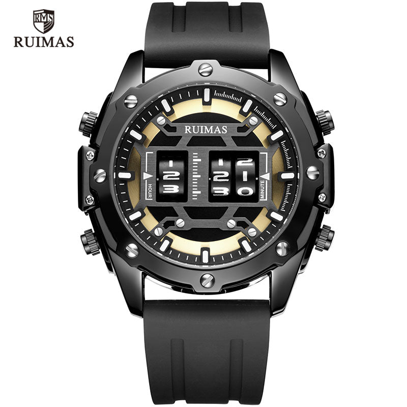 RUIMAS Digital Quartz Watch Men Top Brand Luxury Waterproof Wristwatch Male Silicone Strap Military Relogio Masculino Clock 553 - DreamWeaversStore