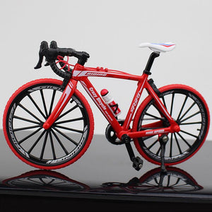 KaKBeir 1:10 Alloy Bicycle Model Diecast Metal Finger Mountain bike Racing Toy Bend Road Simulation Collection Toys for children - DreamWeaversStore