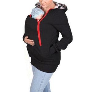 Winter Maternity Clothes Fashion Daddy Baby Carrier Jacket Kangaroo Warm Maternity Hoodies Men Outerwear Coat For Pregnant Woman - DreamWeaversStore