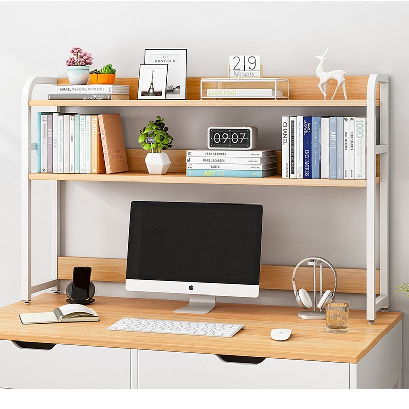 Desk storage shelf small bookshelf computer desktop storage shelf dormitory desk arrangement shelf multi-layer desk - DreamWeaversStore