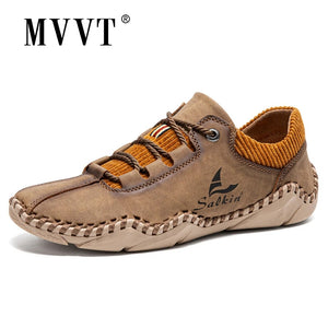 Handmade Leather Shoes Men Casual Sneakers Driving Shoe Leather Loafers Men Shoes Hot Sale Moccasins Tooling Shoe Footwear - DreamWeaversStore