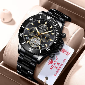 2021 Ailang Brand automatic winding mechanical Tourbillon men mechanical wristwatches waterproof fashion Luminous watch for men - DreamWeaversStore