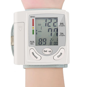 Automatic Wrist Blood Pressure Monitor Tonometer Meter Digital LCD Screen Portable Health Care Sphygmomanometer Worldwide Sale - DreamWeaversStore