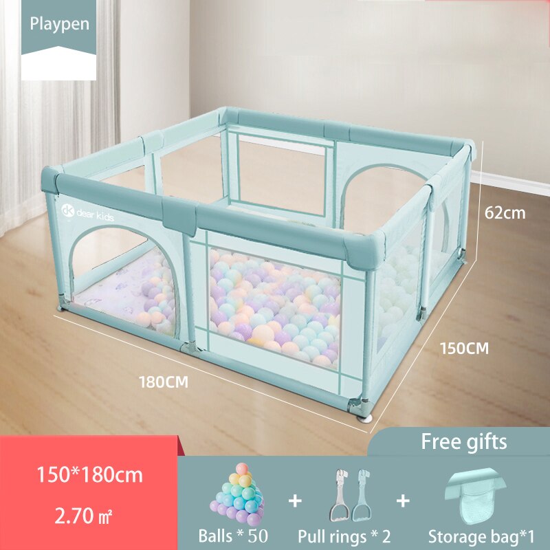 Baby Playpen Anti-collision Children Safety Fence Kids Indoor Playground Baby Park Ball Pool Newborn Safety Barriers 0-6 Years - DreamWeaversStore