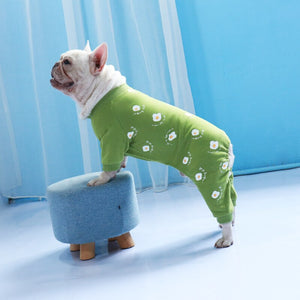 French Bulldog Clothes Winter Warm Dog Jumpsuit Pajamas Pet Clothing Thick Coat For Large Dog S-3XL 3 Color Hoodie Jacket Outfit - DreamWeaversStore