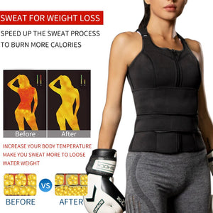 Women Waist Trainer Body Shaper Neoprene Sauna Sweat Suit Belly Slimming Sheath Modeling Trimmer Belt Weight Loss Corset Top - DreamWeaversStore