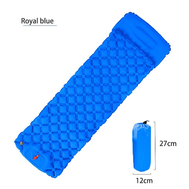 Inflatable Outdoor Sleeping Pad Ultralight Sleeping Mats For Camping Tent Car Travel Mattress Folding Bed Bring Your Own Pillow - DreamWeaversStore